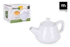THEIERE EN PORCELAINE BLANCHE 300CC  16x10.5x9.8 SENECA 2