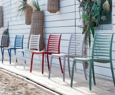 CHAISE SUNDAY   ROUGE GROSFILLEX FRANCE 2