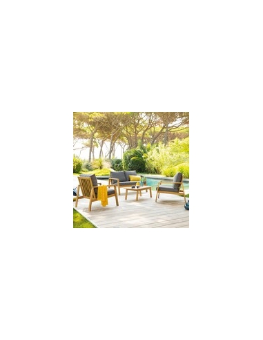 SALON COMPLET TIWI - 1 CANAPE + 2 FAUTEUILS + 1...