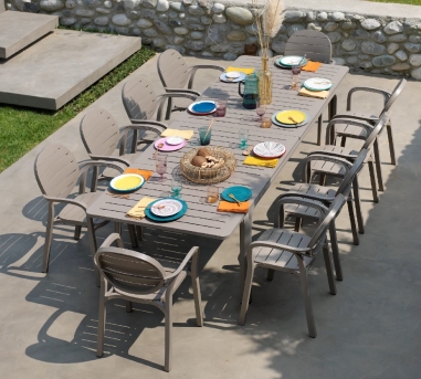 TABLE ALLORO 210 /280  X 100 CM NARDI TORTORA...