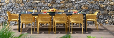 FAUTEUIL  NET NARDI SENAPE  - AVEC FIBRE DE...