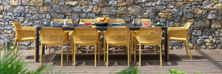 FAUTEUIL  NET NARDI SENAPE  - AVEC FIBRE DE VERRE INJECTE  Made in EU