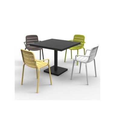 CHAISE EMPILABLE   GINA  COULEUR ARENA / SABLE...