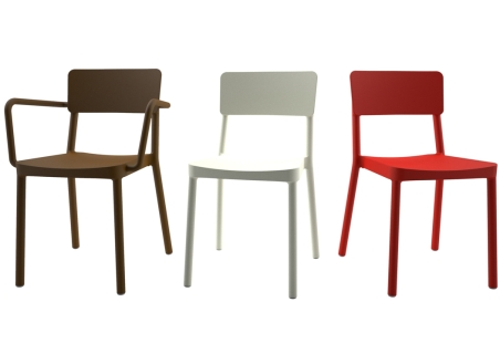 CHAISE   EMPILABLE LISBOA ROUGE   Made in EU