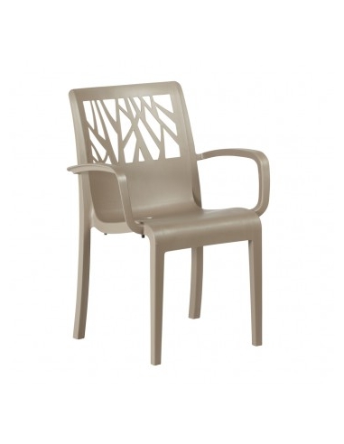 FAUTEUIL  VEGETAL TAUPE  GROSFILLEX FRANCE