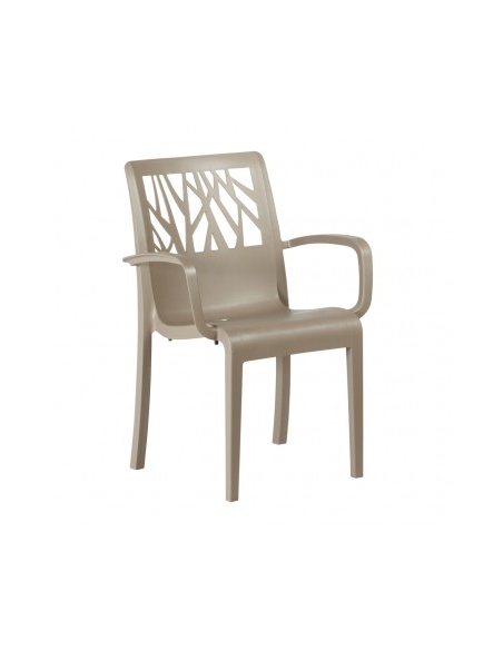 FAUTEUIL  VEGETAL TAUPE  GROSFILLEX FRANCE