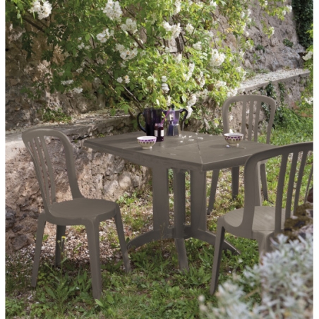 CHAISE DE JARDIN MIAMI BISTROT LIN  - EMPILABLE GROSFILLEX FRANCE