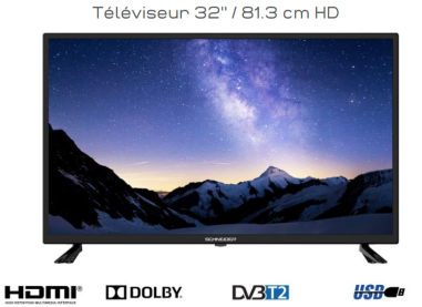 TV LED 82 CM 32 SCHNEIDER LED32-SC204H   TNT  HD HDMI - **ESP**