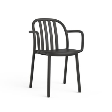 Fauteuil Sue Empilable Anthracite - Intérieur /...