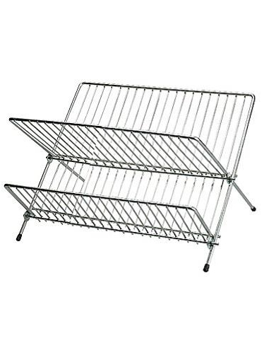 EGOUTTOIR VAISSELLE PLIANT METAL CHROME