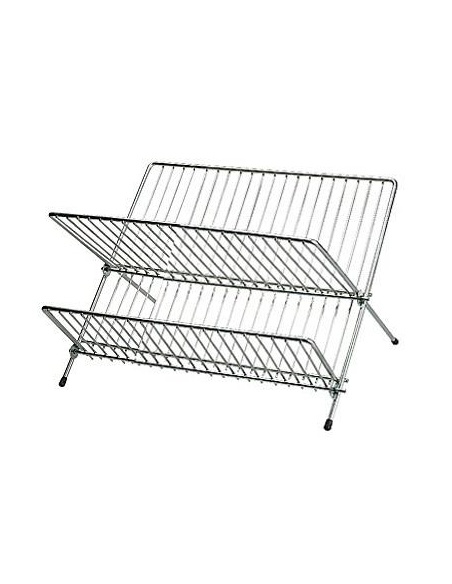 EGOUTTOIR VAISSELLE PLIANT METAL CHROME