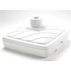 PIED DE PARASOL PLASTIQUE BLANC  40L GM - POUR TIGE Ø 36 ET 56 MM. EDA FR 2