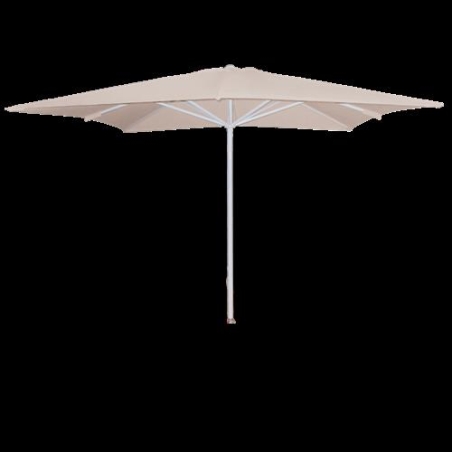 Parasol carré 3x3 m 898P30 Beige – Aluminium Ø48 mm, 8 baleines, polyester 220 g/m²