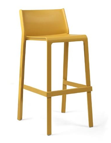 TABOURET TRILL NARDI JAUNE  Made in EU