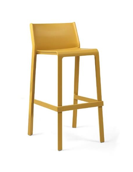 TABOURET TRILL NARDI JAUNE  Made in EU
