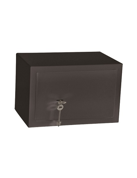 COFFRE FORT  A CLE  - L 31 cm   H 20 cm - P 20 cm -    NOIR SK20