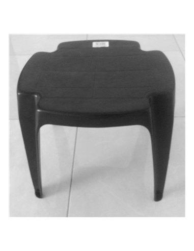 TABLE BASSE VENICE ANTHRACITE CARRE  44X 44  H 50