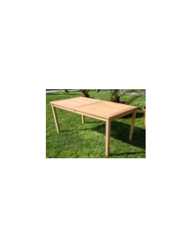 TABLE RECTANGULAIRE JAVA TECK - 140  X 80 X H 75 CM