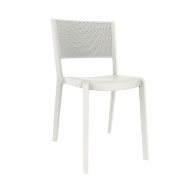 CHAISE SPOT EMPILABLE BLANC