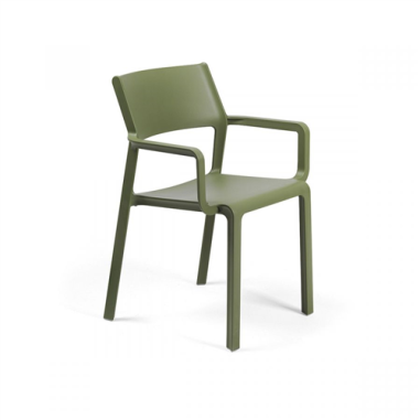 FAUTEUIL TRILL EMPILABLE NARDI VERT AGAVE
