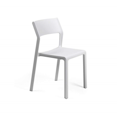 CHAISE TRILL BISTROT EMPILABLE NARDI BLANC