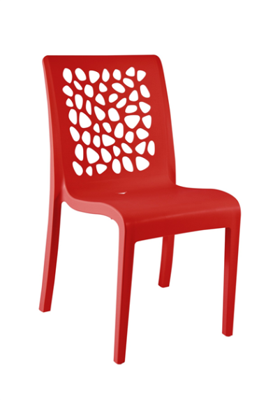 CHAISE TULIPE ROUGE ARCHI - GROSFILLEX