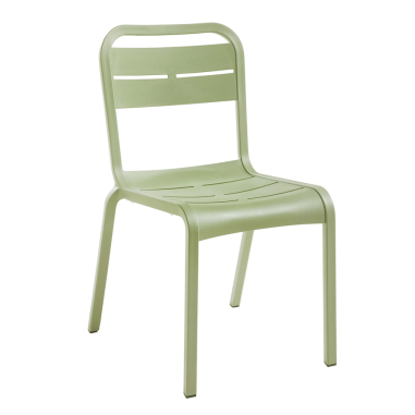 CHAISE EMPILABLE CANNES VERT - GROSFILLEX dont 0.60cts ECOPART
