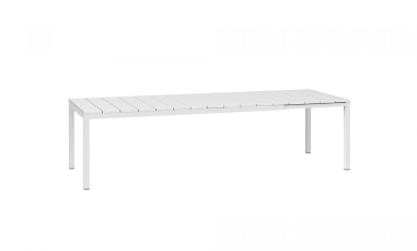 TABLE RIO 210 /280  X 100 CM NARDI BLANC