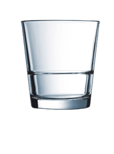 VERRE**STACK UP **  26CL - FB - ARCOROC EMPILABLE TREMPE
