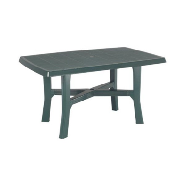 TABLE RODANO AVEC RENFORT 138X88CM VERTE