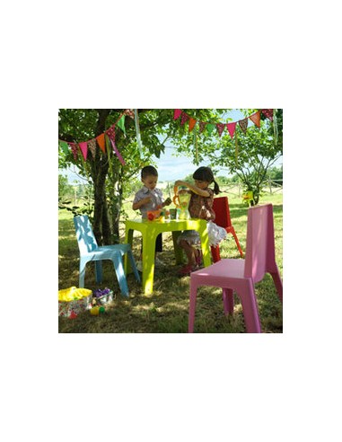 TABLE ENFANT JULIETA ORANGE MONOBLOC PP 49 CM -...