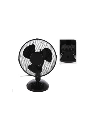 VENTILATEUR DE TABLE NOIR 23 CM