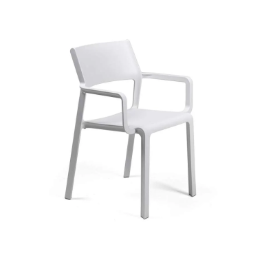 FAUTEUIL TRILL EMPILABLE NARDI BLANC