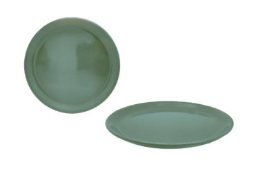 ASSIETTE PLATE NAÏLA GRES  VERTE 25 CM