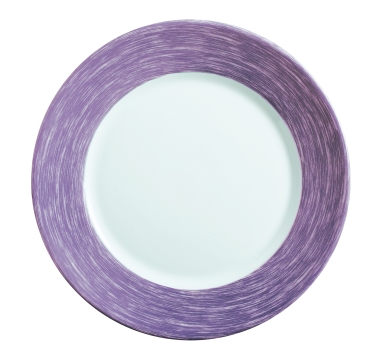 ASSIETTE CREUSE ""BRUSH""  VIOLET