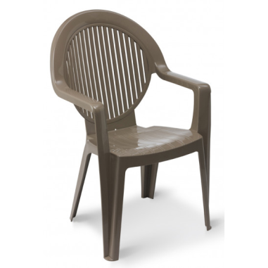 FAUTEUIL DE JARDIN FIDJI 2 TAUPE - GROSFILLEX