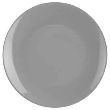 ASSIETTE PLATE FAIENCE GRIS Ø26 CM "LORA"