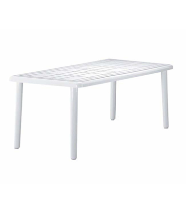 TABLE DE JARDIN OLOT 180 X 90CM  BLANCHE