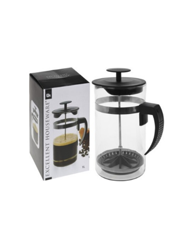 CAFETIERE A PISTON EN VERRE  1 litre