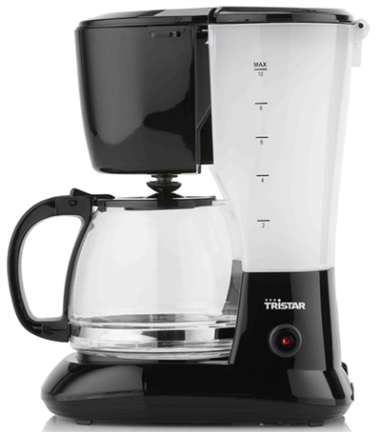 CAFETIERE ELECTRIQUE NOIRE "TRI"  8/12 TASSES (CM 1245)