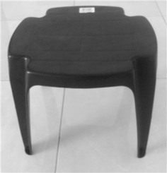 TABLE BASSE VENICE ANTHRACITE CARRE  44X 44  H 50