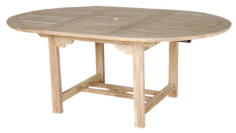 TABLE JAVA TECK EXTENSIBLE - 150-200 X 90 CM AVEC TROU