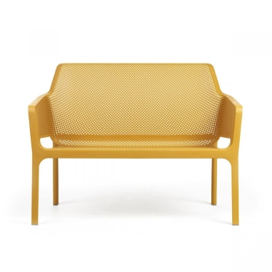 CANAPE BENCH NET - SENAPE- MOUTARDE  - SALON NET NARDI