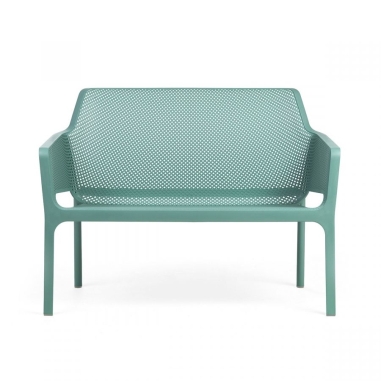 CANAPE BENCH NET  - BLEU SALICE   SALON NET NARDI