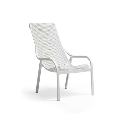 FAUTEUIL LOUNGE NET -  BLANC - NARDI