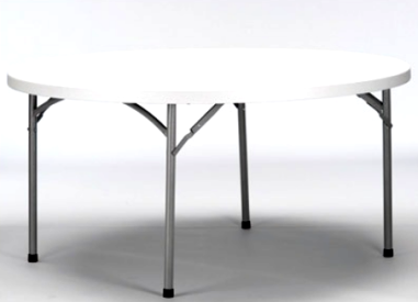 TABLE PLIANTE BEETHOVEN  BLC  Ø180CM.  H 74. CM - RECEPTION