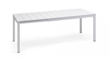 TABLE RIO 140/210  X 100 CM NARDI - BLANC