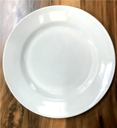 ASSIETTE PLATE NOE 25CM - BLANCHE - OPAL