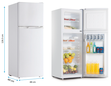 REFRIGERATEUR CONGEL. 2 PORTES-  SELECT by EUROTEX h126.5 cm 135L PROMO SETT 24