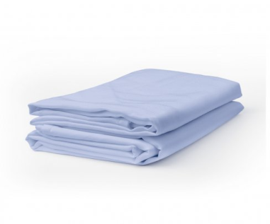 DRAP PLAT  LIT 160 X 190  BLEU  POLY/COTON  280X310